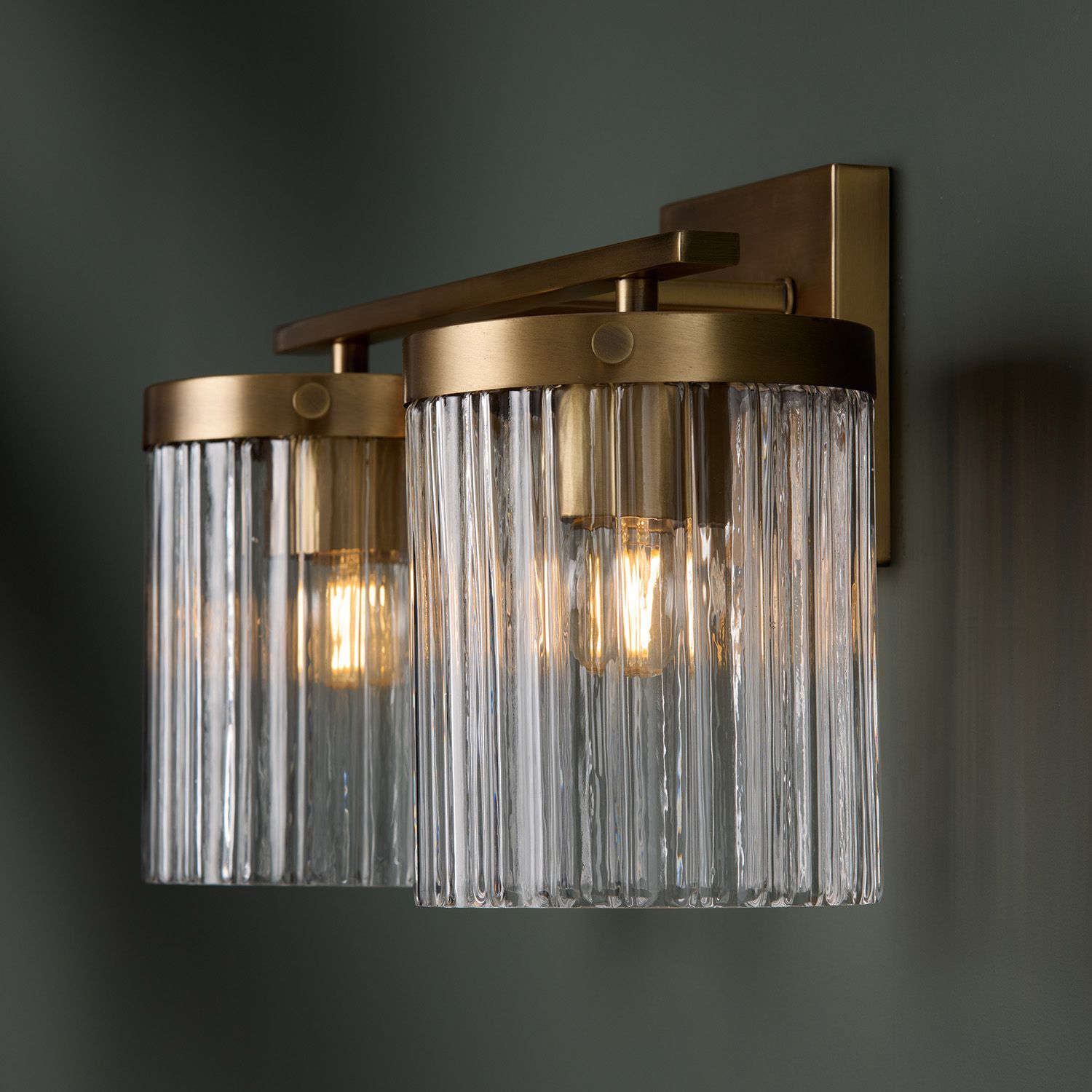 Capital Lighting Vaughn 2 Light Vanity 14.5" Aged Brass