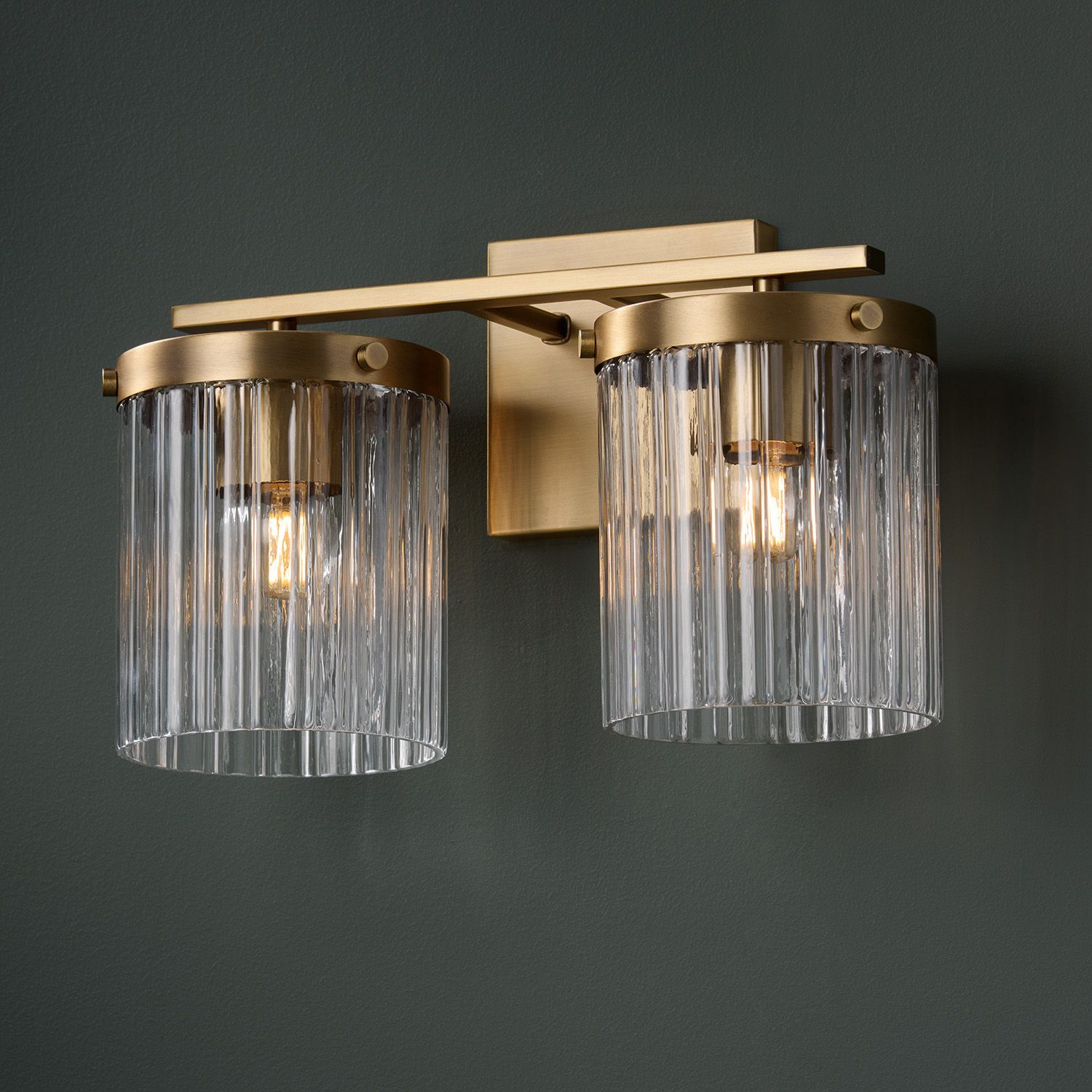 Capital Lighting Vaughn 2 Light Vanity 14.5" Aged Brass