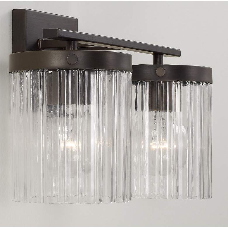 Image 4 Capital Lighting Vaughn 2 Light Vanity 14.5" Oil Rubbed Bronze more views