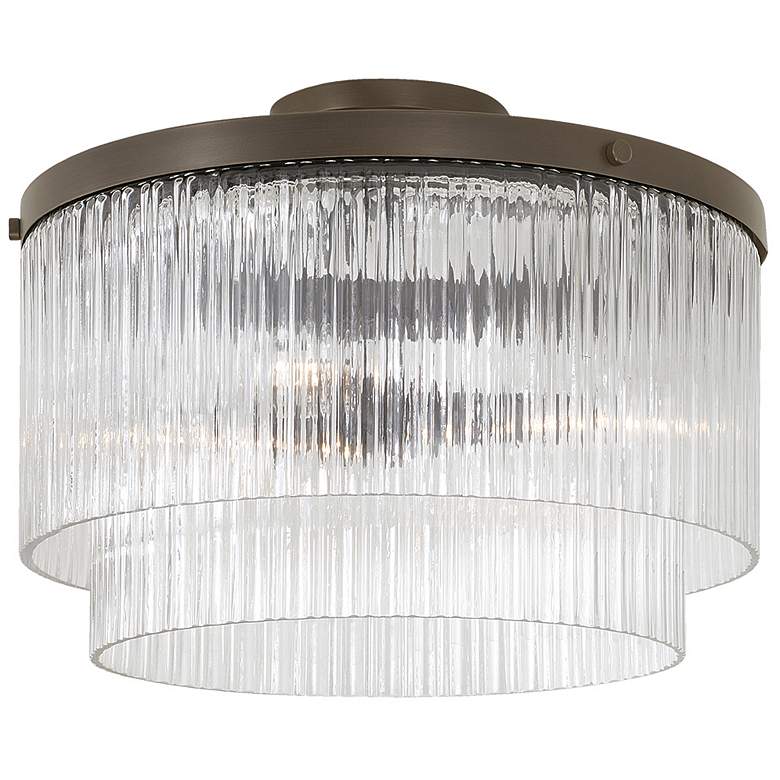 Image 1 Capital Lighting Vaughn 3 Light Pendant 16" Oil Rubbed Bronze