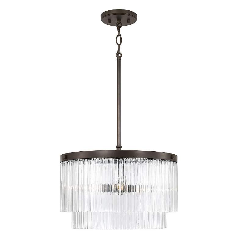 Image 5 Capital Lighting Vaughn 3 Light Pendant 16" Oil Rubbed Bronze more views