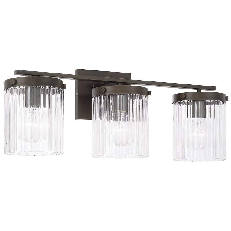 Image 1 Capital Lighting Vaughn 3 Light Vanity 23.25" Oil Rubbed Bronze