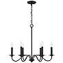 2_Capital Lighting Vincent 26" Wide 6-Light Black Iron Chandelier