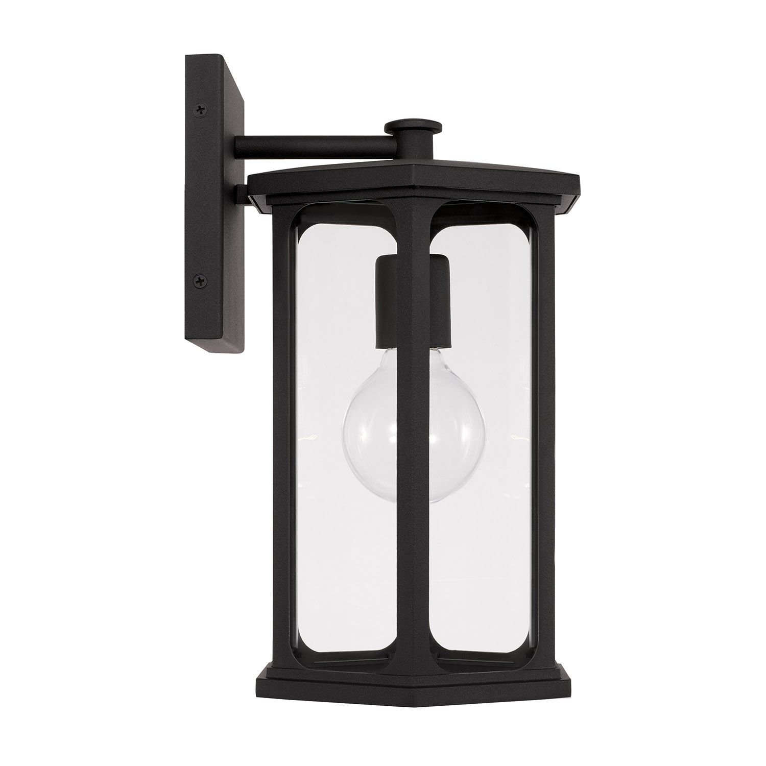 Image 4 Capital Lighting Walton 1 Light Outdoor Wall lantern 8" Black more views