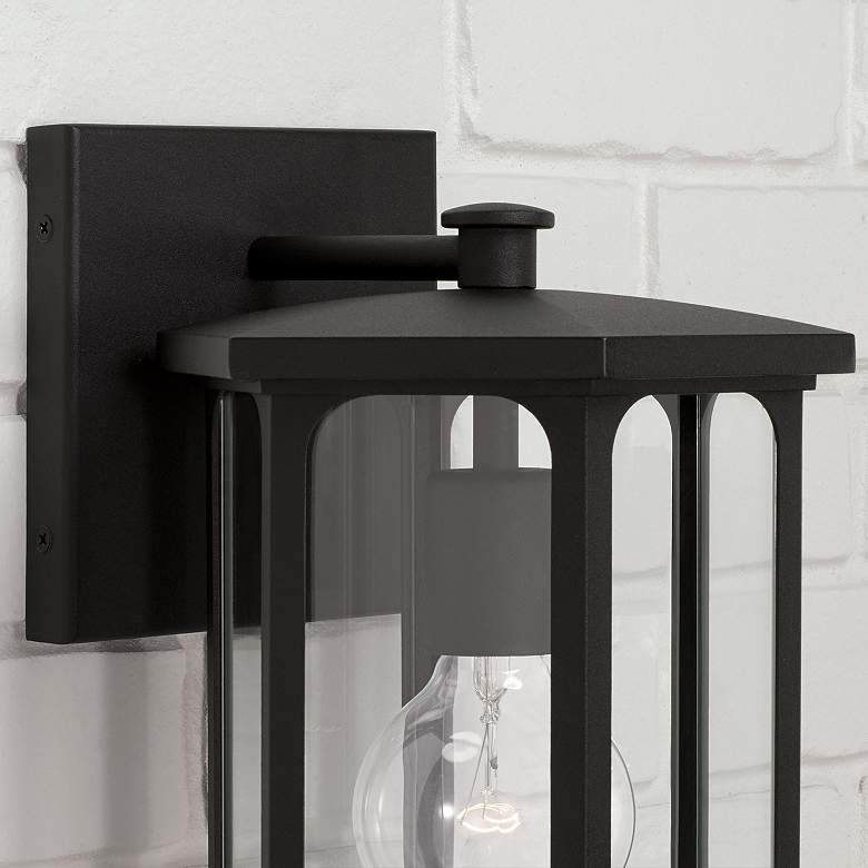 Image 4 Capital Lighting Walton 1 Light Outdoor Wall-Lantern Black more views