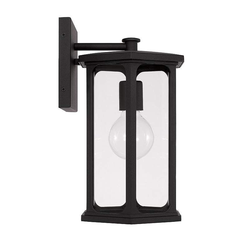 Image 5 Capital Lighting Walton 1 Light Outdoor Wall-Lantern Black more views