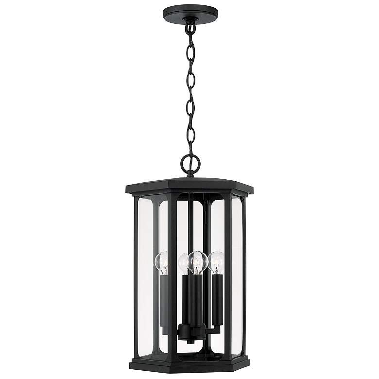 Image 1 Capital Lighting Walton 4 Light Outdoor Hanging-Lantern Black