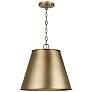 2_Capital Lighting Welker 1 Light Pendant Aged Brass
