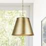 1_Capital Lighting Welker 1 Light Pendant Aged Brass