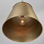 3_Capital Lighting Welker 1 Light Pendant Aged Brass more views
