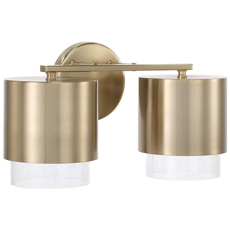 Image 1 Capital Lighting Weller 2 Light Vanity 15" Matte Brass