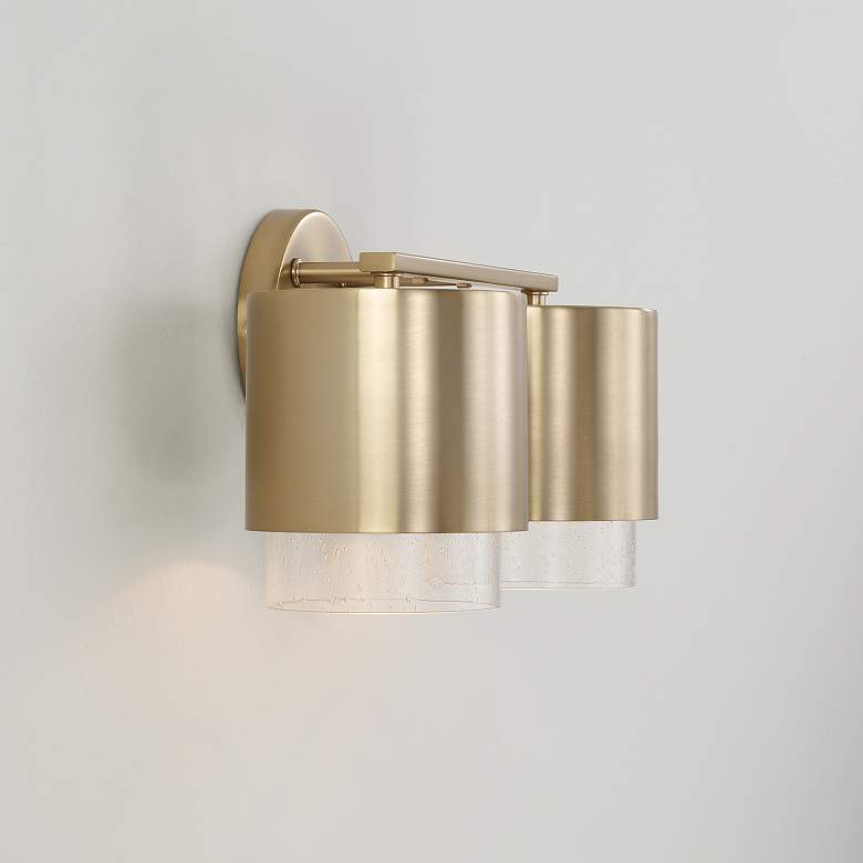 Image 3 Capital Lighting Weller 2 Light Vanity 15" Matte Brass more views