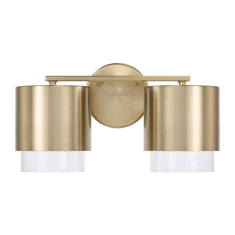 Image 4 Capital Lighting Weller 2 Light Vanity 15" Matte Brass more views