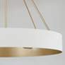 Capital Lighting Weller 27 1/2" Brass and White 4-Light Chandelier