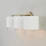 5_Capital Lighting Weller 3 Light Vanity 24.25" Matte Brass and White more views
