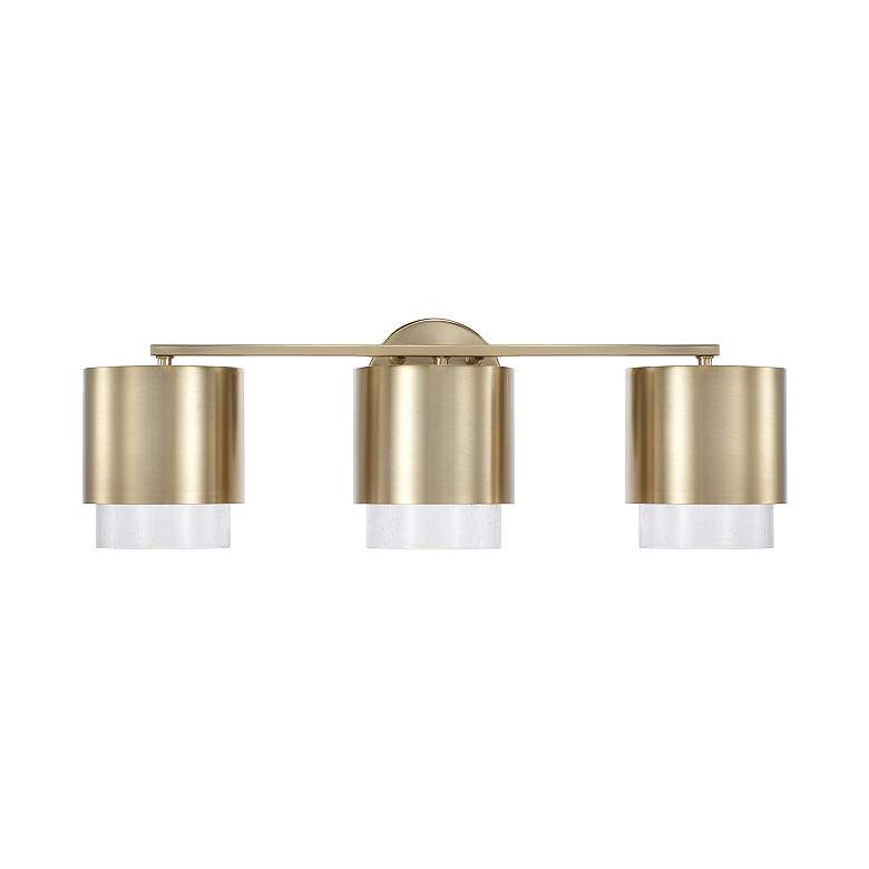 Image 4 Capital Lighting Weller 3 Light Vanity 24.25" Matte Brass more views