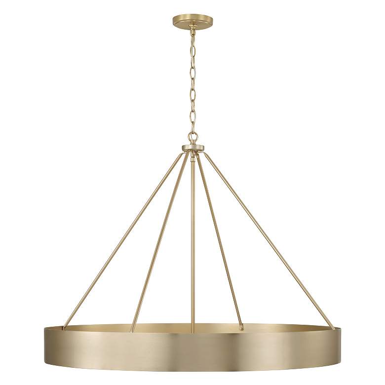 Image 4 Capital Lighting Weller 35 3/4" Matte Brass 6-Light Ring Chandelier more views