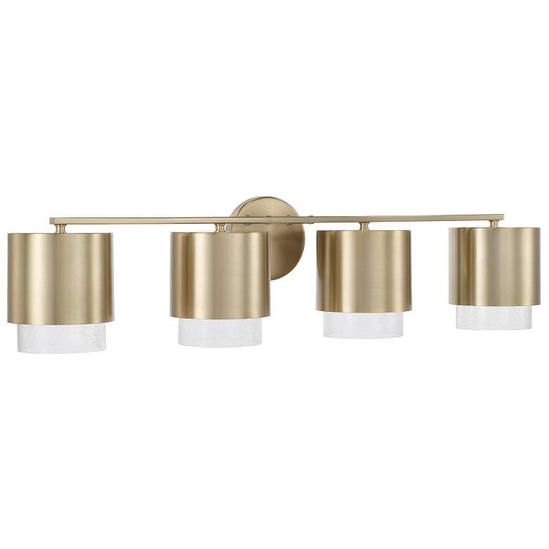 Image 2 Capital Lighting Weller 4 Light Vanity 33.5" Matte Brass