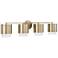 Capital Lighting Weller 4 Light Vanity 33.5" Matte Brass