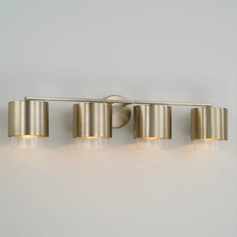 Image 1 Capital Lighting Weller 4 Light Vanity 33.5" Matte Brass