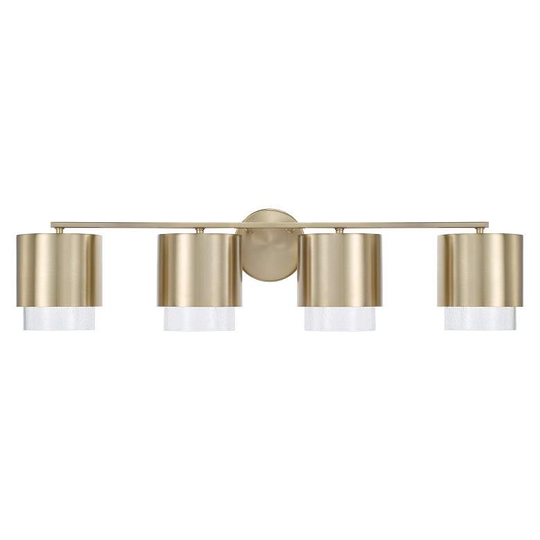 Image 4 Capital Lighting Weller 4 Light Vanity 33.5" Matte Brass more views