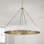 1_Capital Lighting Weller 6 Light Chandelier 35.75" Matte Brass and Whit