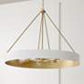 3_Capital Lighting Weller 6 Light Chandelier 35.75" Matte Brass and Whit more views