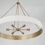 7_Capital Lighting Weller 6 Light Chandelier 35.75" Matte Brass and Whit more views
