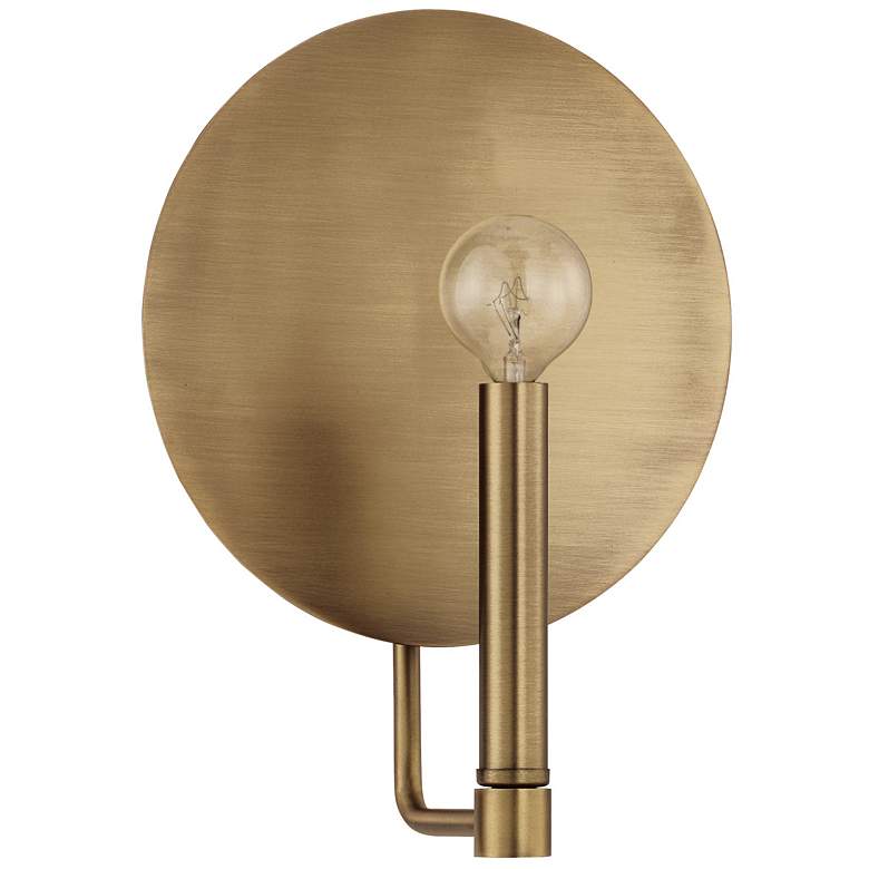 Image 1 Capital Lighting Wells 1 Light Sconce Aged Brass