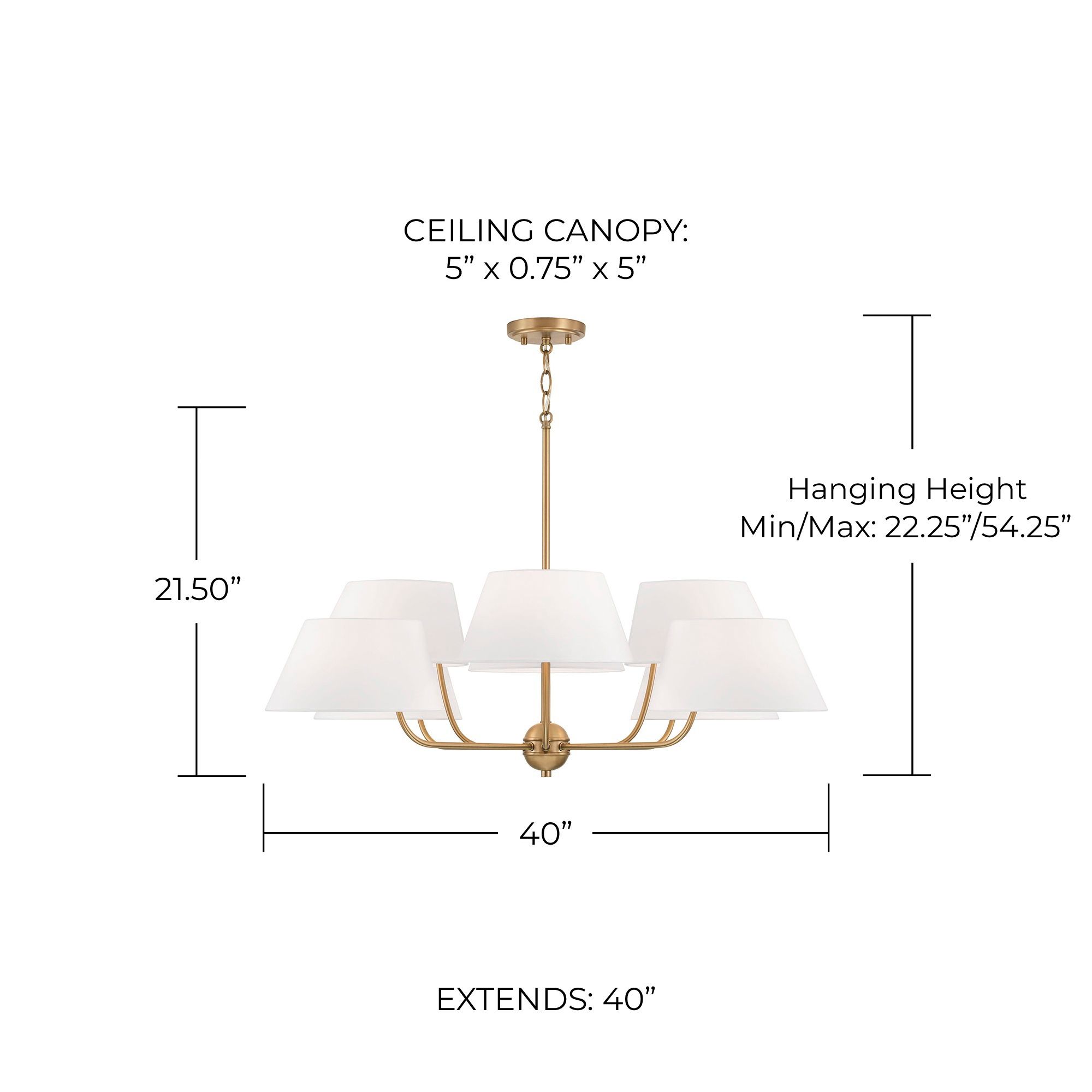 Image 7 Capital Lighting Welsley 40" Wide 8-Arm Aged Brass Shade Chandelier more views