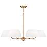 Thumbnail2 of Capital Lighting Welsley 6 Light Chandelier Aged Brass