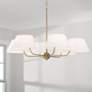 Thumbnail1 of Capital Lighting Welsley 6 Light Chandelier Aged Brass