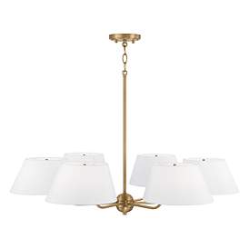 Image5 of Capital Lighting Welsley 6 Light Chandelier Aged Brass more views