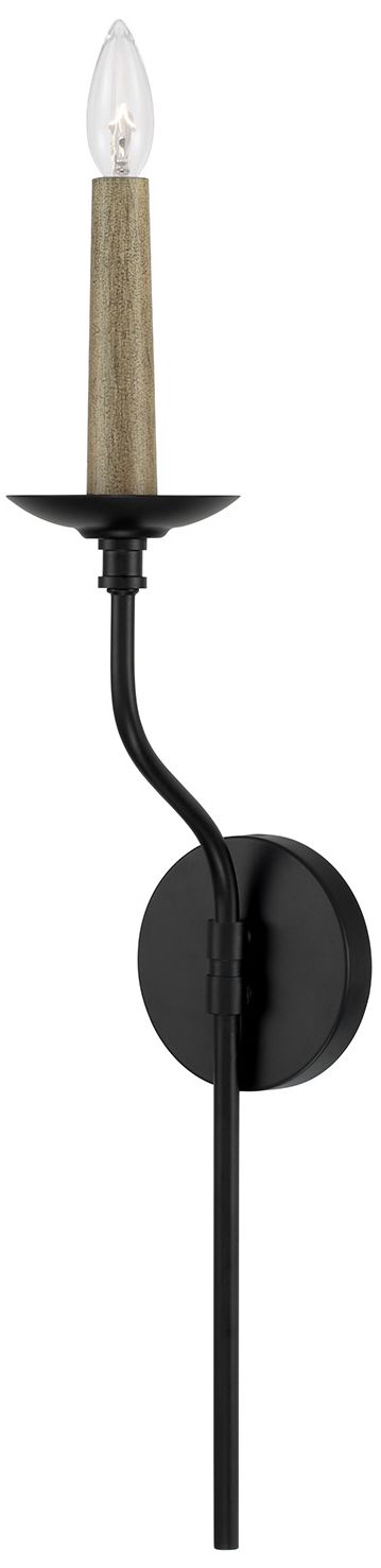 Image 2 Capital Lighting Wilder 1 Light Sconce 5" Matte Black