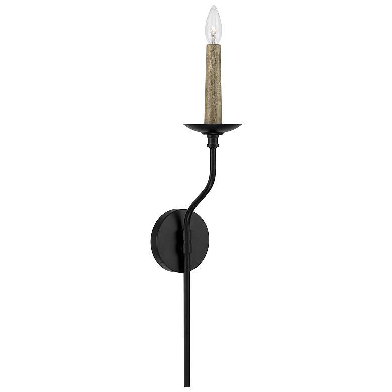 Image 1 Capital Lighting Wilder 1 Light Sconce Matte Black