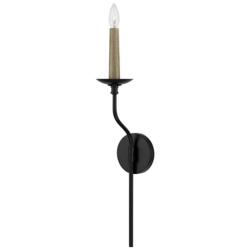 Capital Lighting Wilder 1 Light Sconce Matte Black