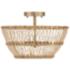 Capital Lighting Wren 3 Light Semi-Flush Matte Brass