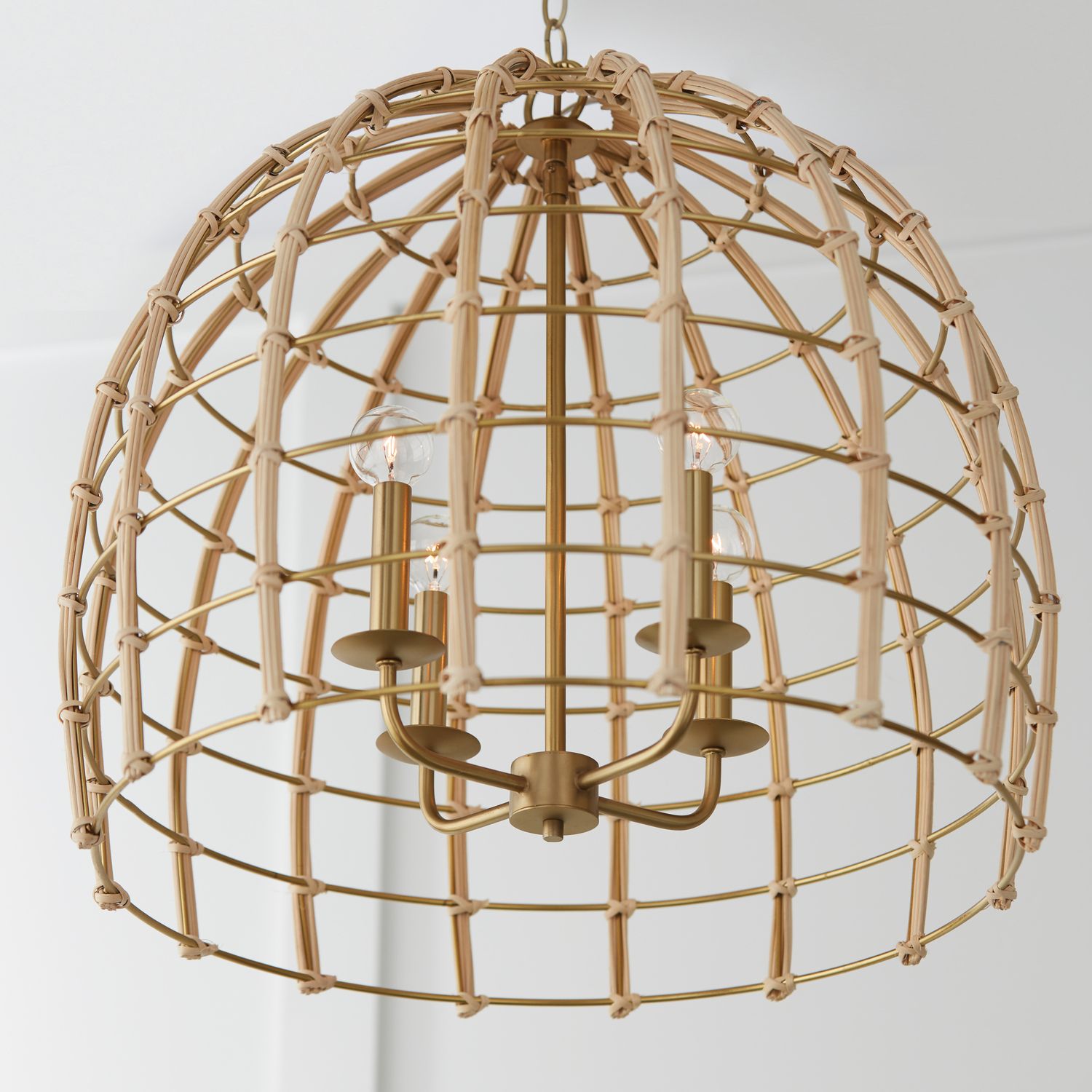 Image 6 Capital Lighting Wren 4 Light Pendant 23" Matte Brass more views