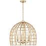 2_Capital Lighting Wren 4 Light Pendant Matte Brass