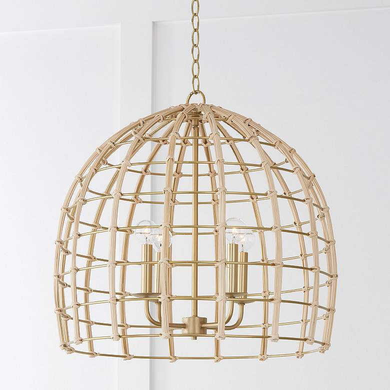 Image 1 Capital Lighting Wren 4 Light Pendant Matte Brass