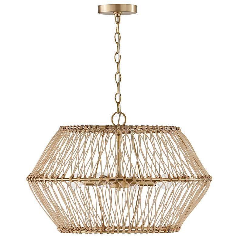 Image 2 Capital Lighting Wren 4 Light Pendant Matte Brass