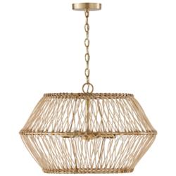 Capital Lighting Wren 4 Light Pendant Matte Brass