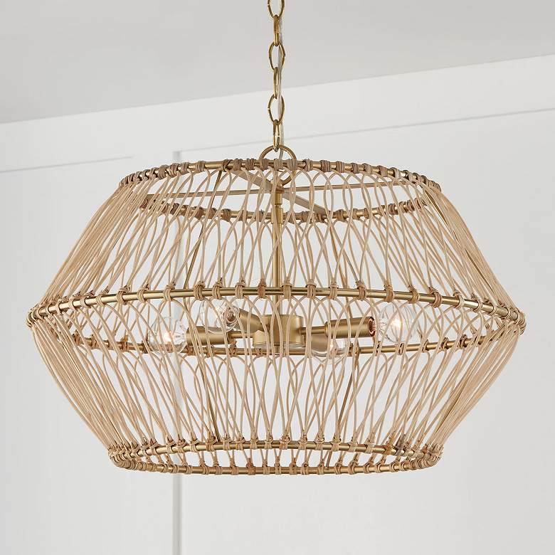 Image 1 Capital Lighting Wren 4 Light Pendant Matte Brass