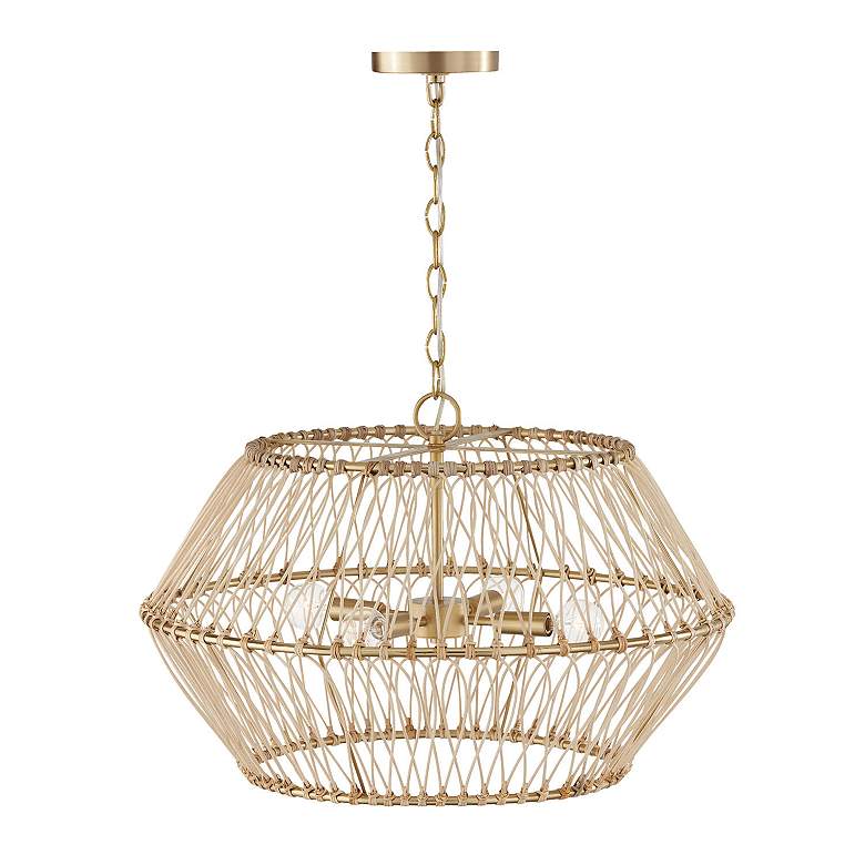 Image 4 Capital Lighting Wren 4 Light Pendant Matte Brass more views