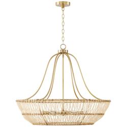 Capital Lighting Wren 6 Light Chandelier Matte Brass
