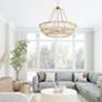 Thumbnail4 of Capital Lighting Wren 6 Light Chandelier Matte Brass more views