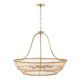 Image5 of Capital Lighting Wren 6 Light Chandelier Matte Brass more views