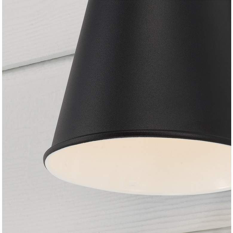 Image 3 Capital Lighting Yardley 1 Light Outdoor Small Wall Lantern 6.5" Black more views