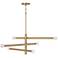 Capital Lighting Zane 6 Light Chandelier Aged Brass