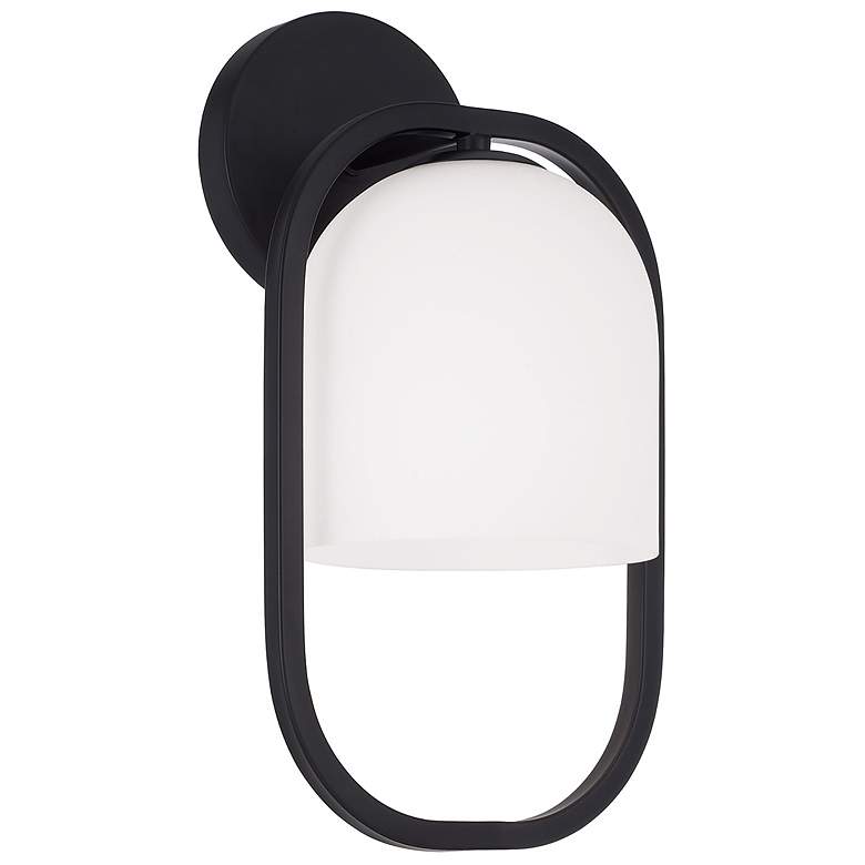 Image 2 Capital Lighting Zeek 1 Light Sconce 7.75" Matte Black